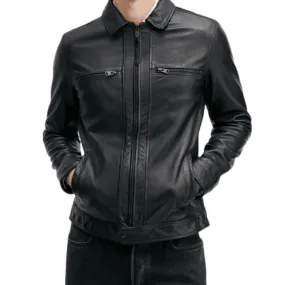 Fahad Retro Genuine Leather Jacket for Men