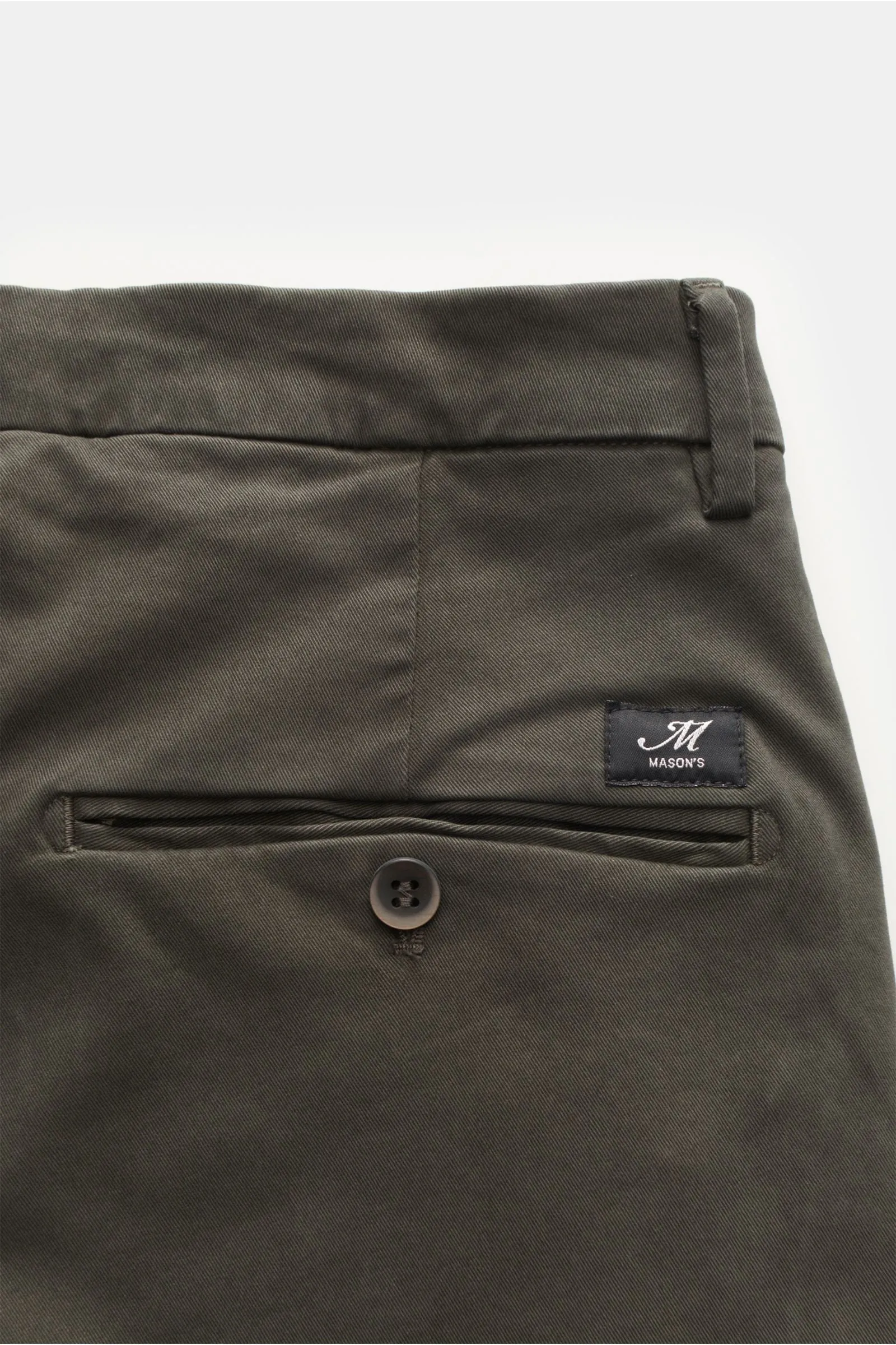 Forest Green Slim Fit Stretch Chino - Mason's