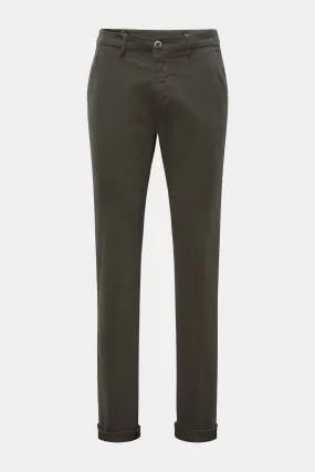 Forest Green Slim Fit Stretch Chino - Mason's