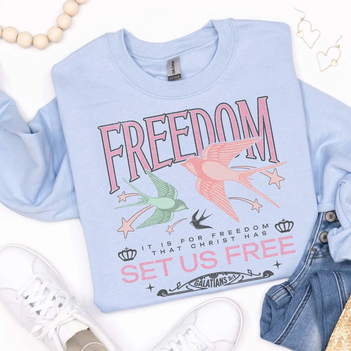 Freedom Set us Free Crew Sweatshirt