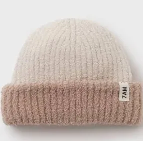 Fuzzy Two Tone Beanie- 7AM