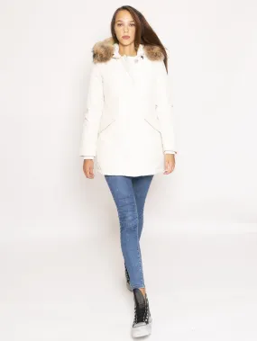 Giaccone Parka in Ramar - Bianco