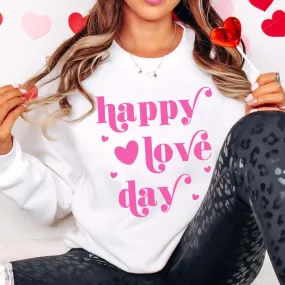 Happy Love Day Crew Wholesale Sweatshirt