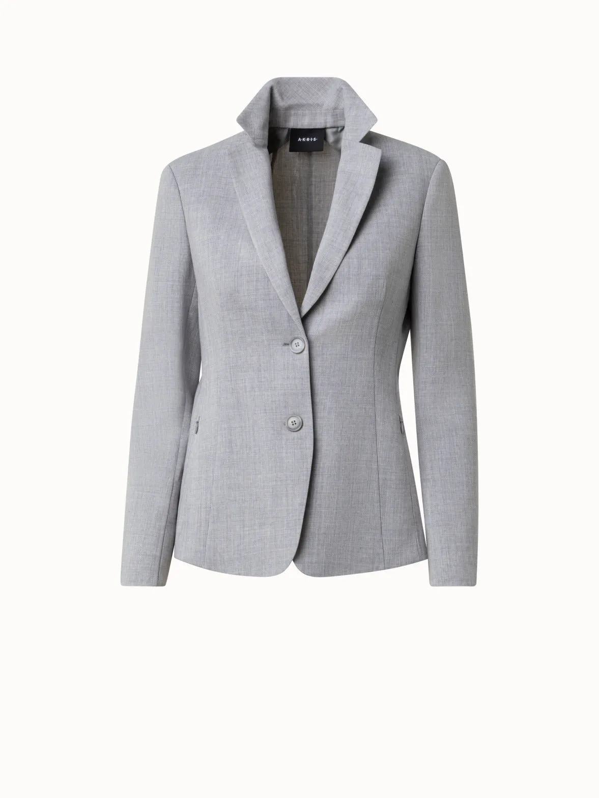 Jacket from Wool Double-Face Stretch