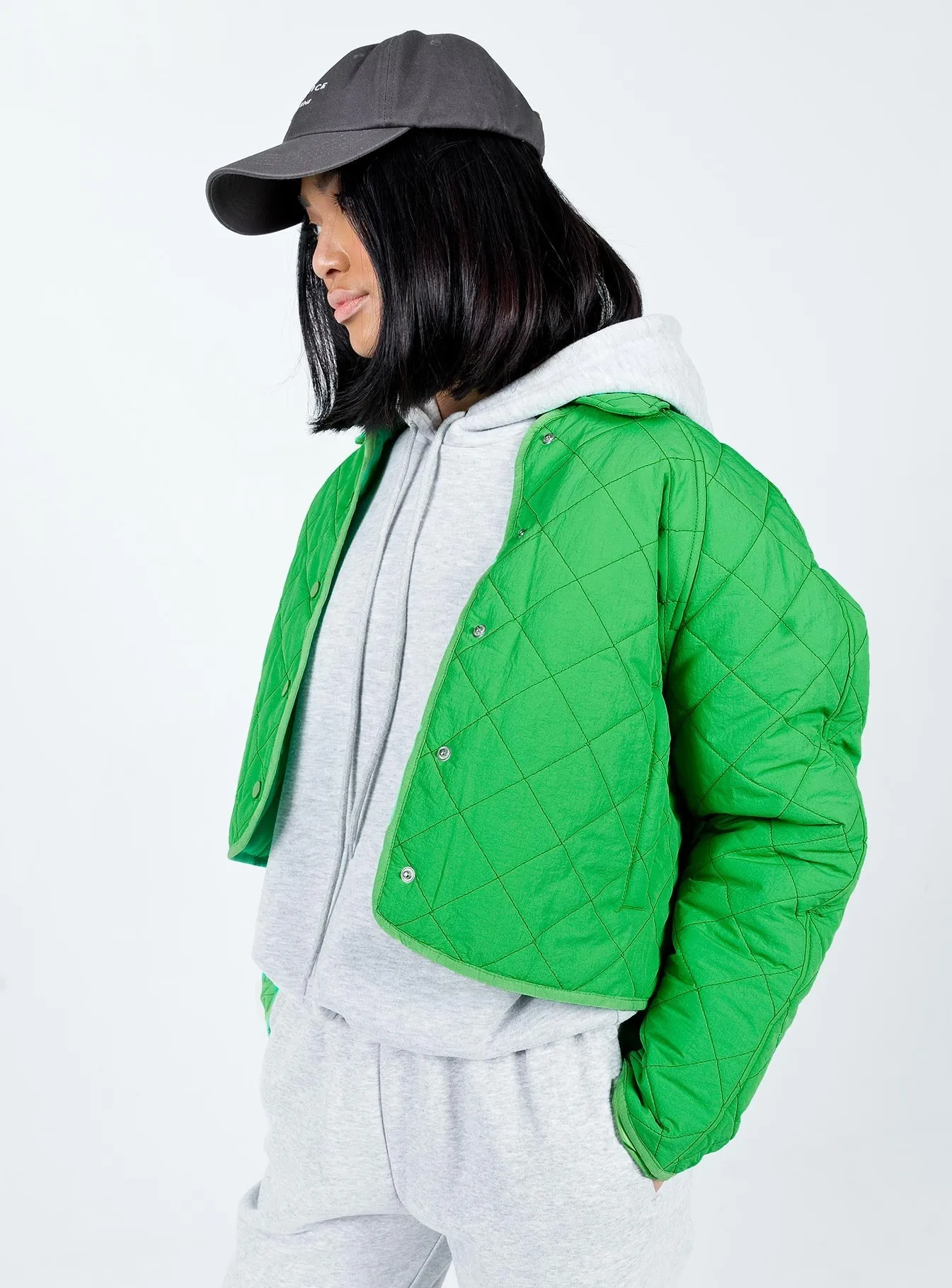 Jimi Quilted Jacket Green