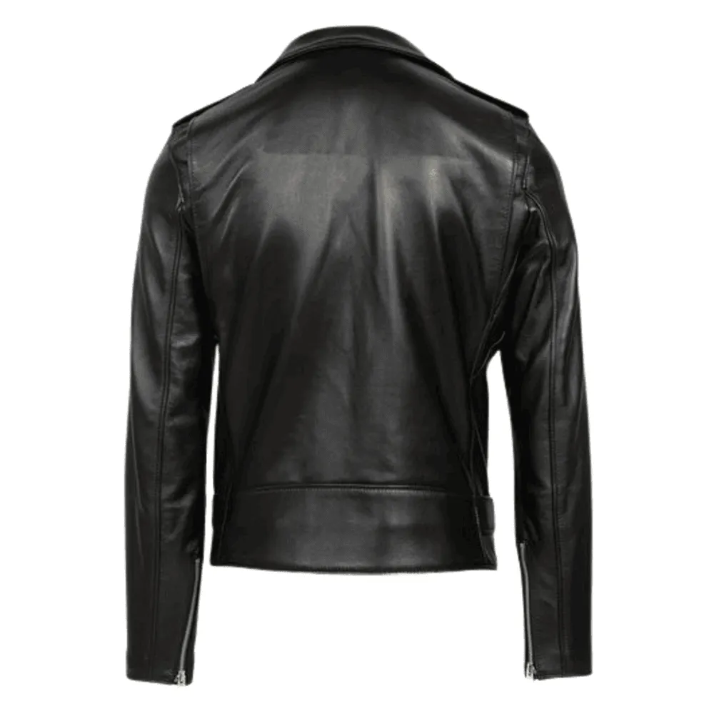 Karan Perfecto Premium Genuine Leather Zipper Jacket for Men