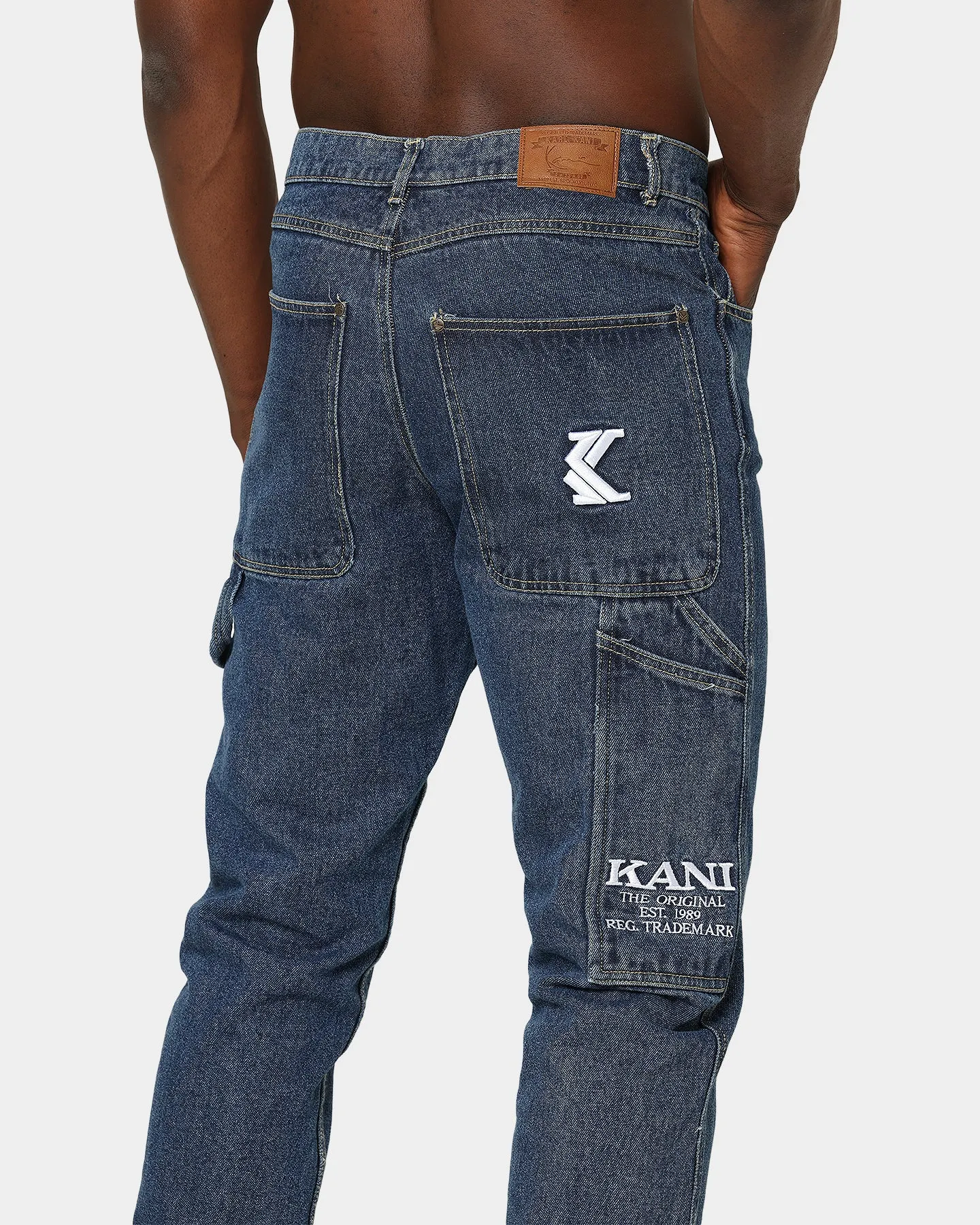 Karl Kani OG Denim Jeans Mid Blue