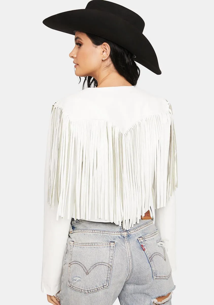 Kept Secrets Fringe Jacket