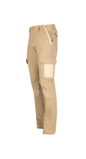 Khaki trekker comfort cargo trousers