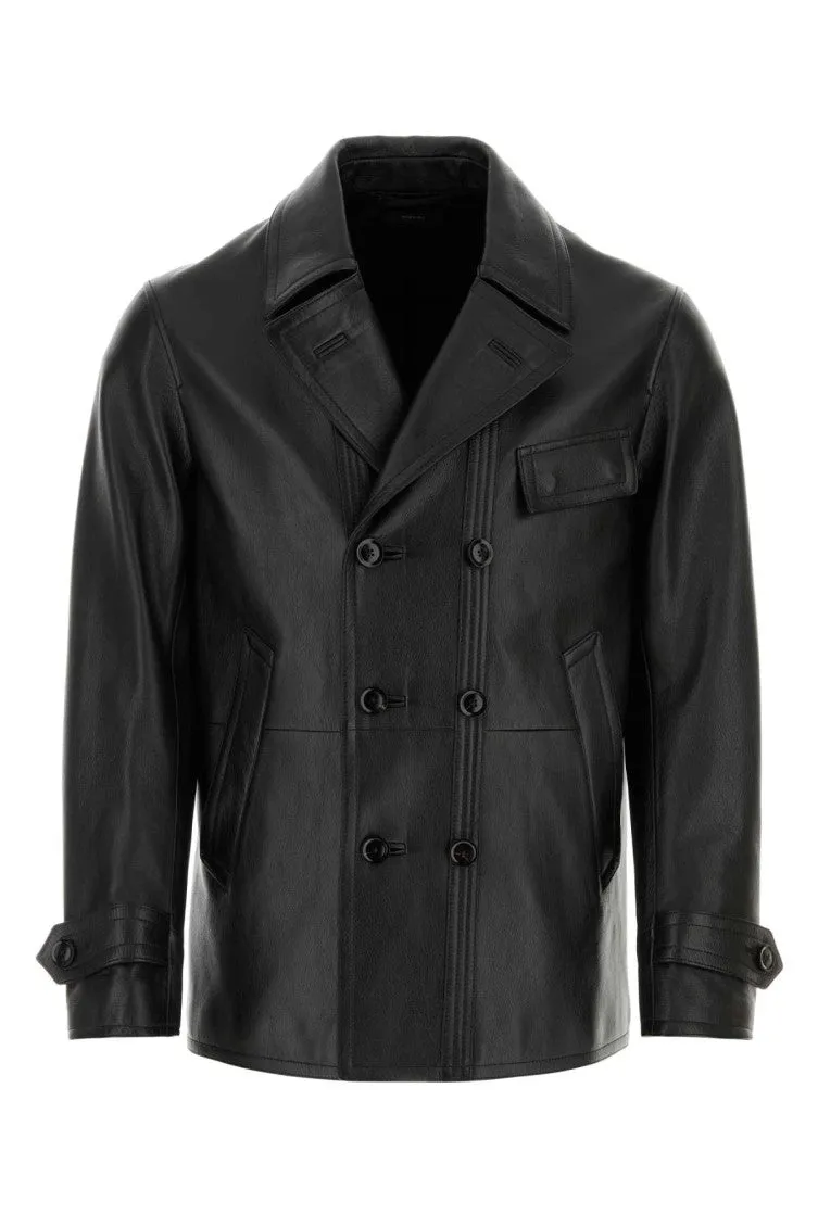 Liam Premium Genuine Leather Sailor Jacket for Men