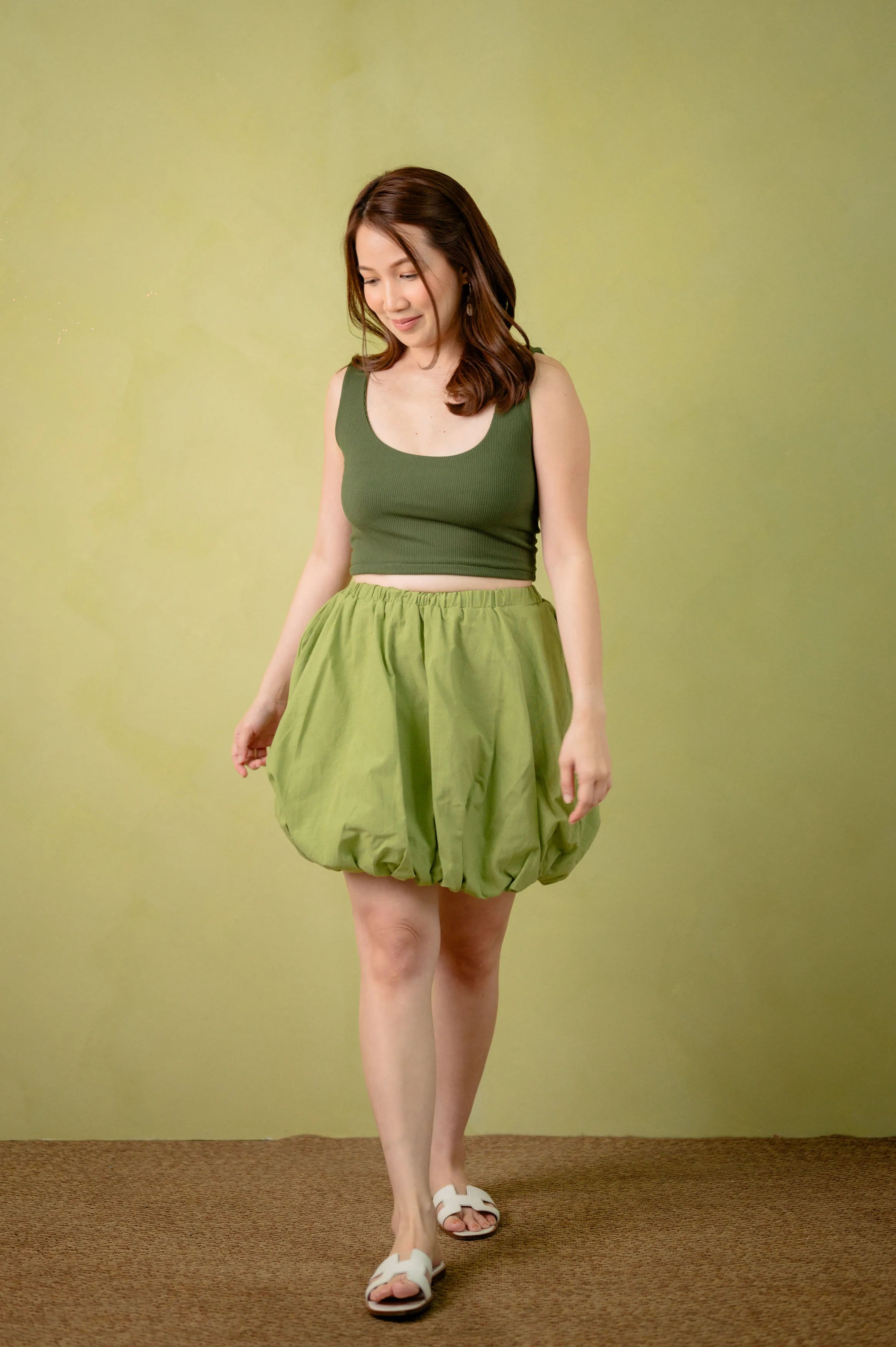 Linen Collection: Celestine Bubble Skirt