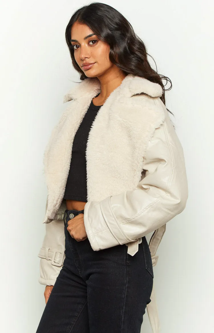 Lioness Off Duty Cream Jacket