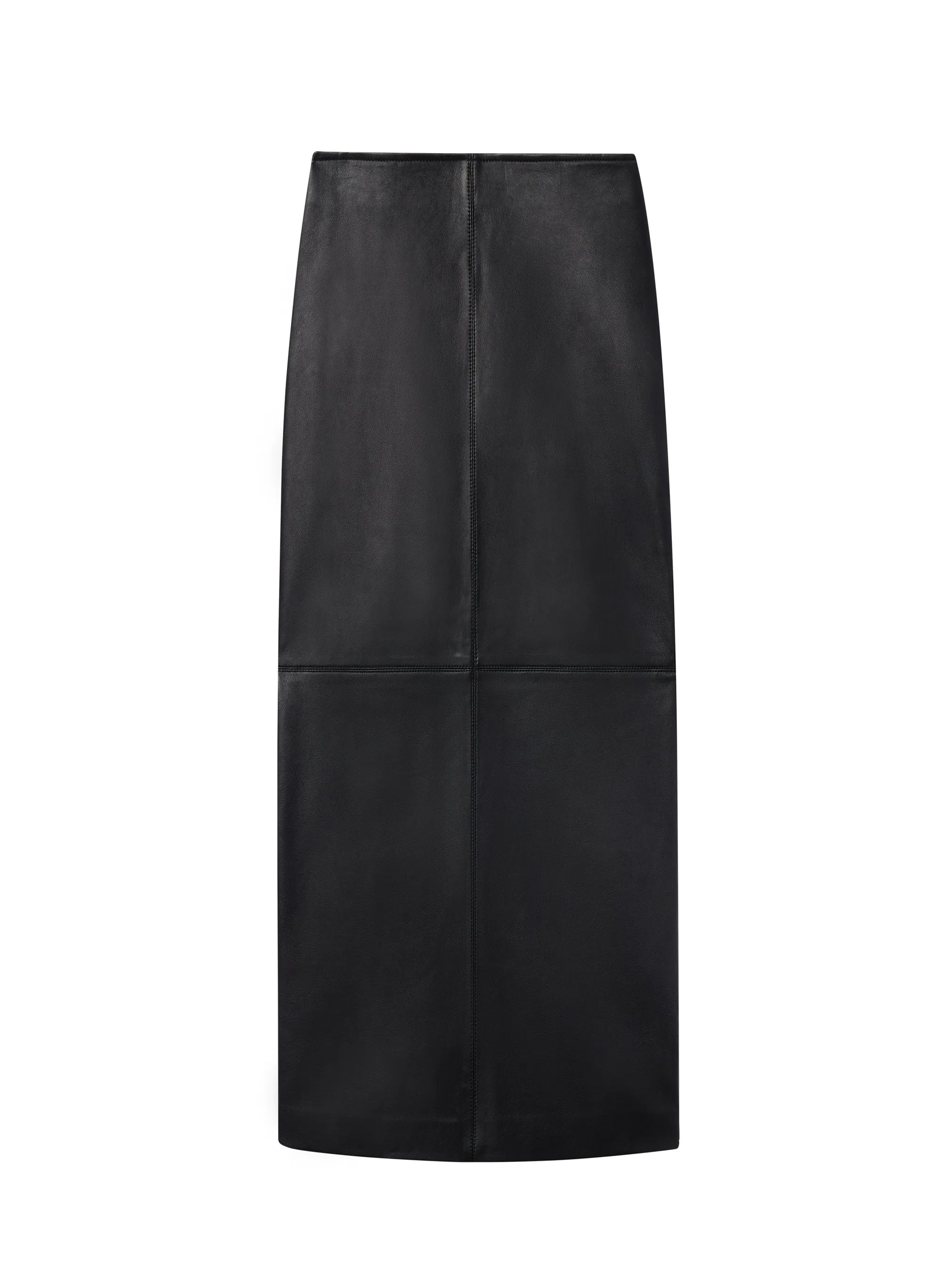 Marta Leather Midi Skirt