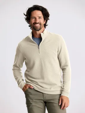 Men's Waffle Quarter Zip - Sandstone