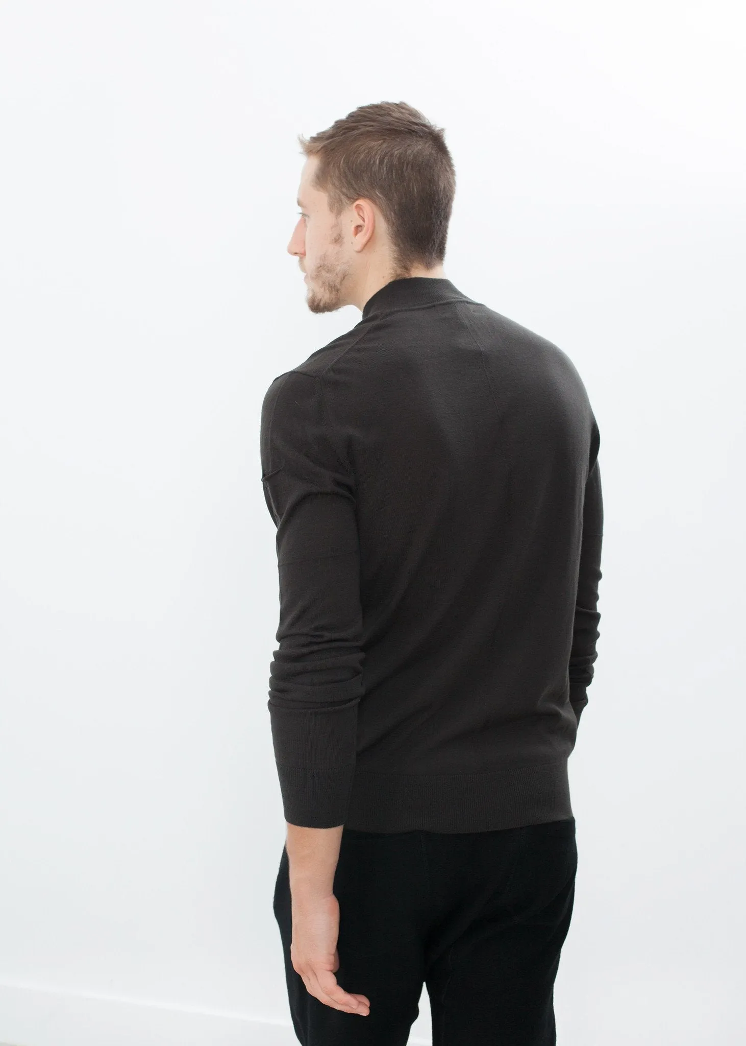 Merino Knit Turtleneck in Cavern