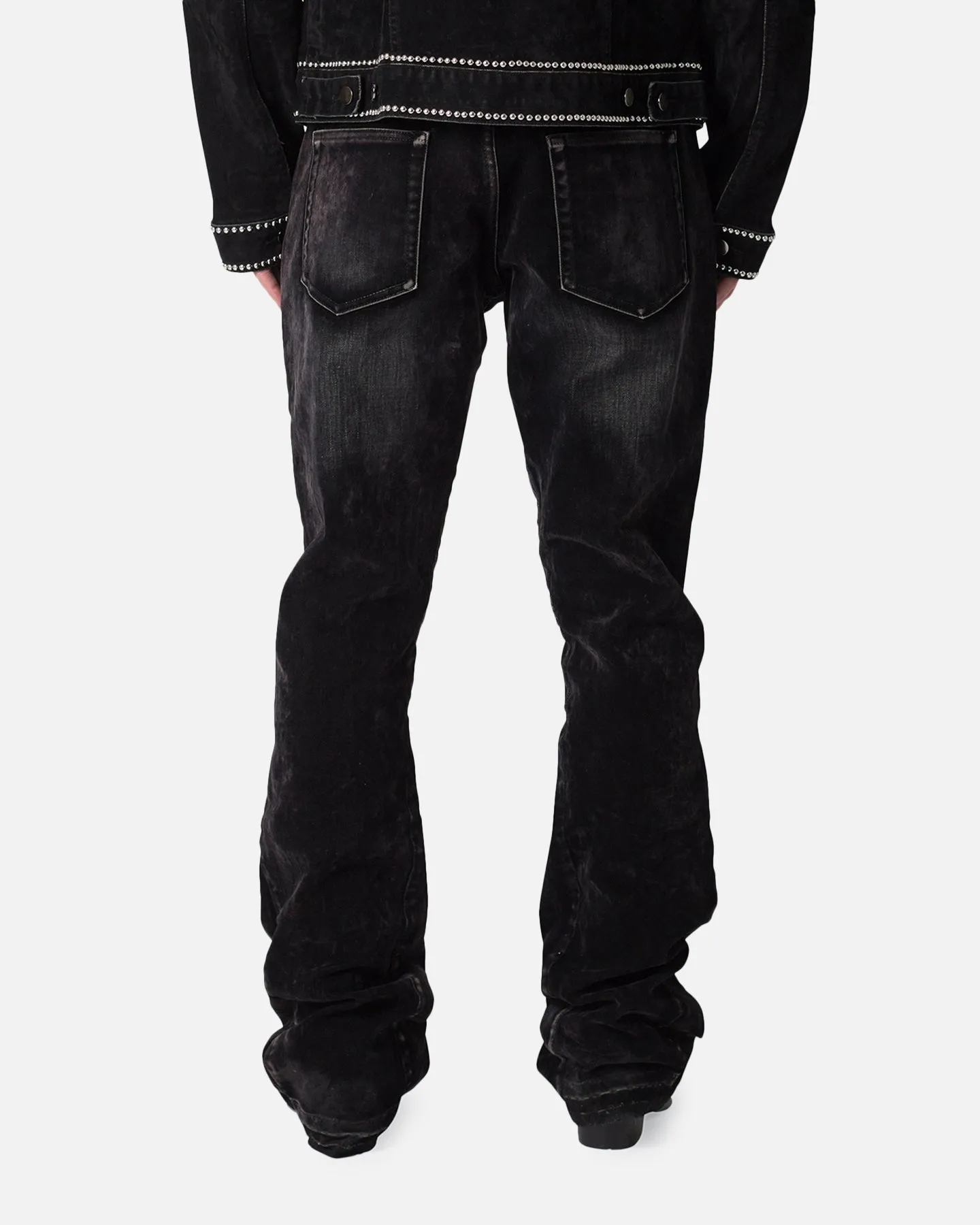 MNML B576 Flare Denim Jeans Black