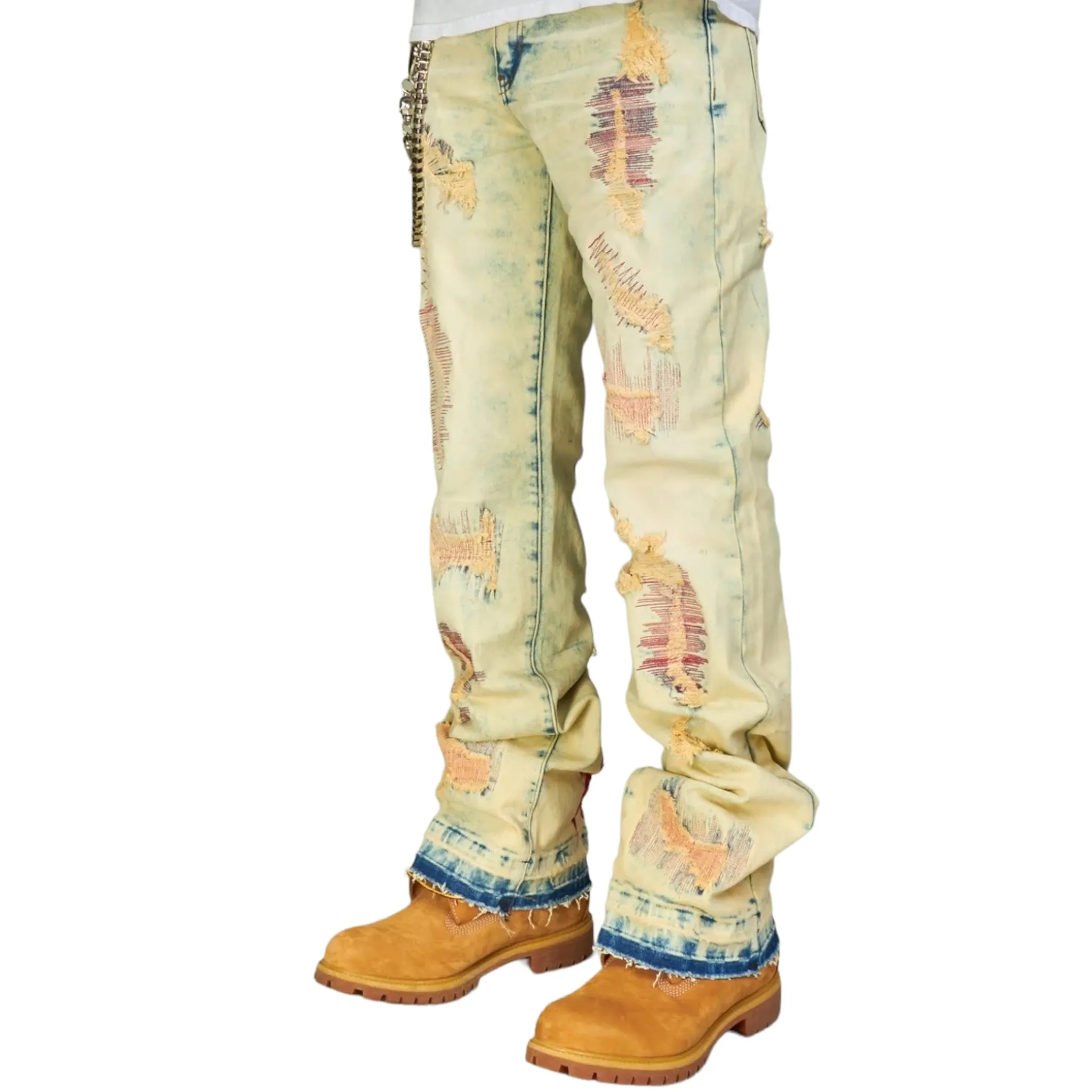 NME: Embroidered Denim TYMAN502