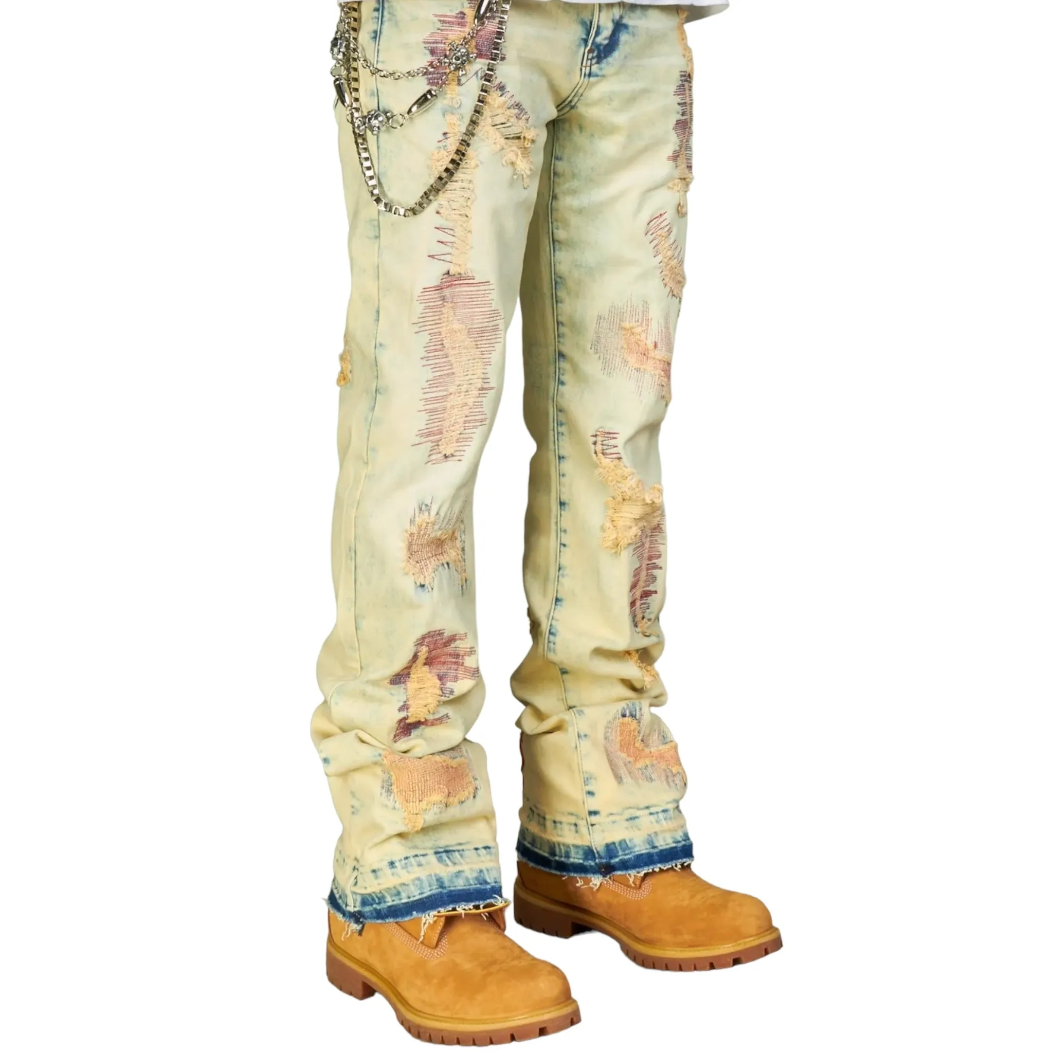 NME: Embroidered Denim TYMAN502