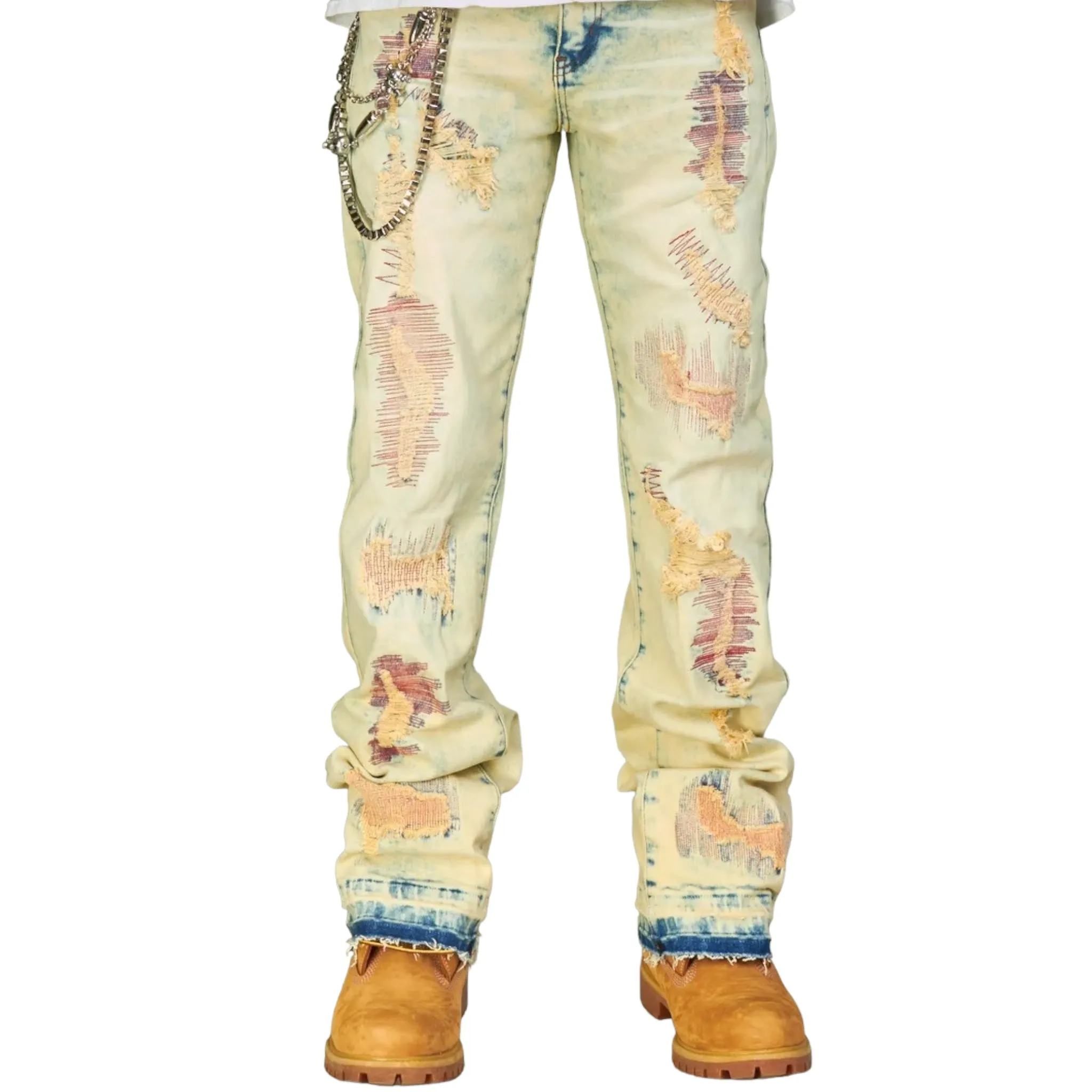 NME: Embroidered Denim TYMAN502