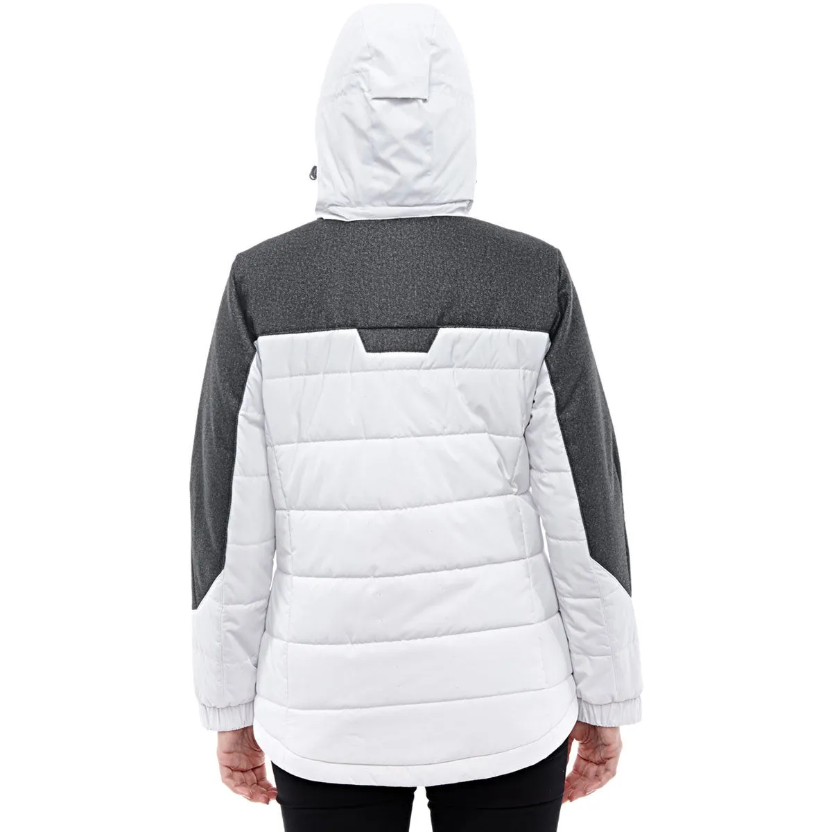 North End Women's Crystal Quartz/Dark Graphite Insulated Jacket with Melange Print