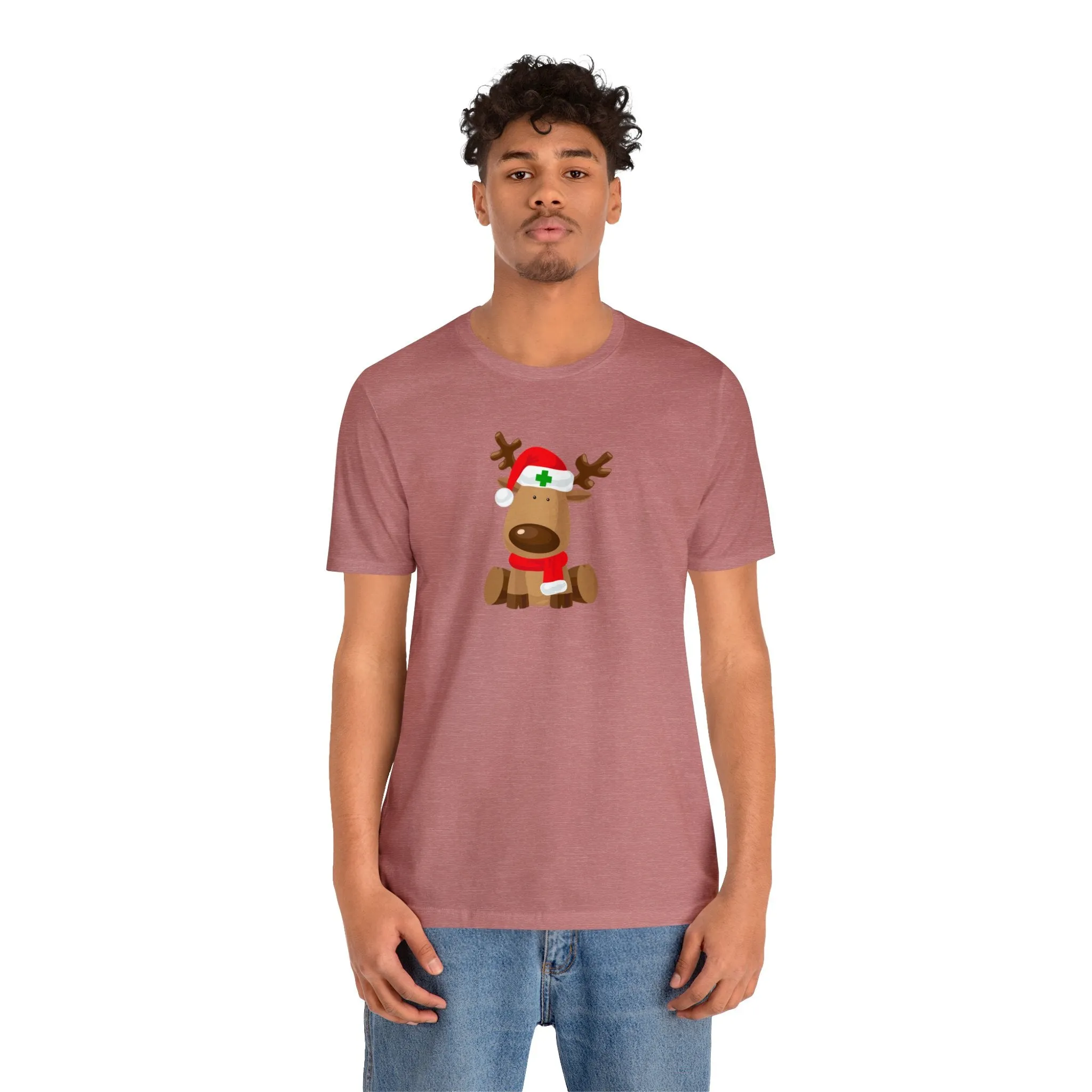 Nurse Reindeer Unisex Jersey Short Sleeve Tee