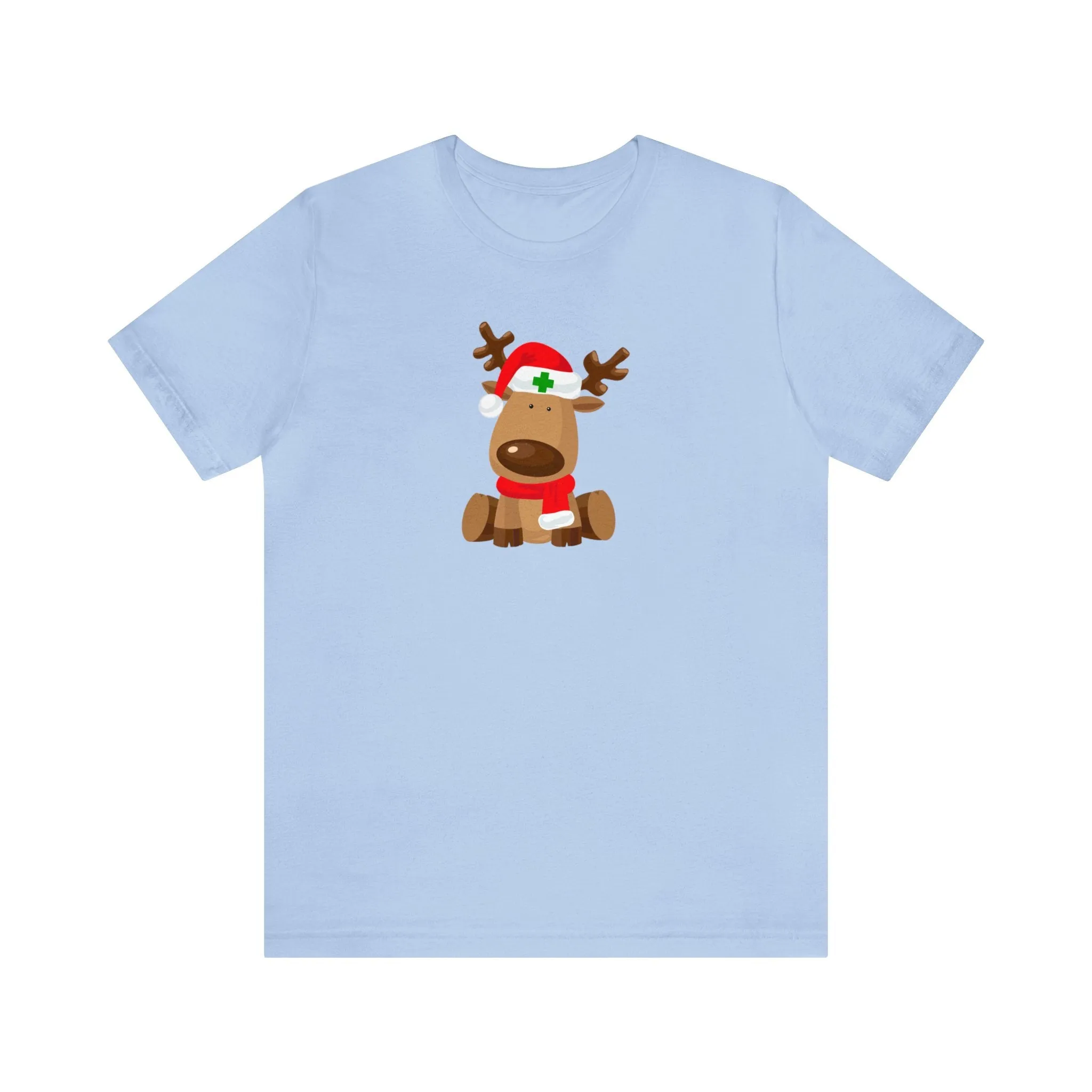 Nurse Reindeer Unisex Jersey Short Sleeve Tee