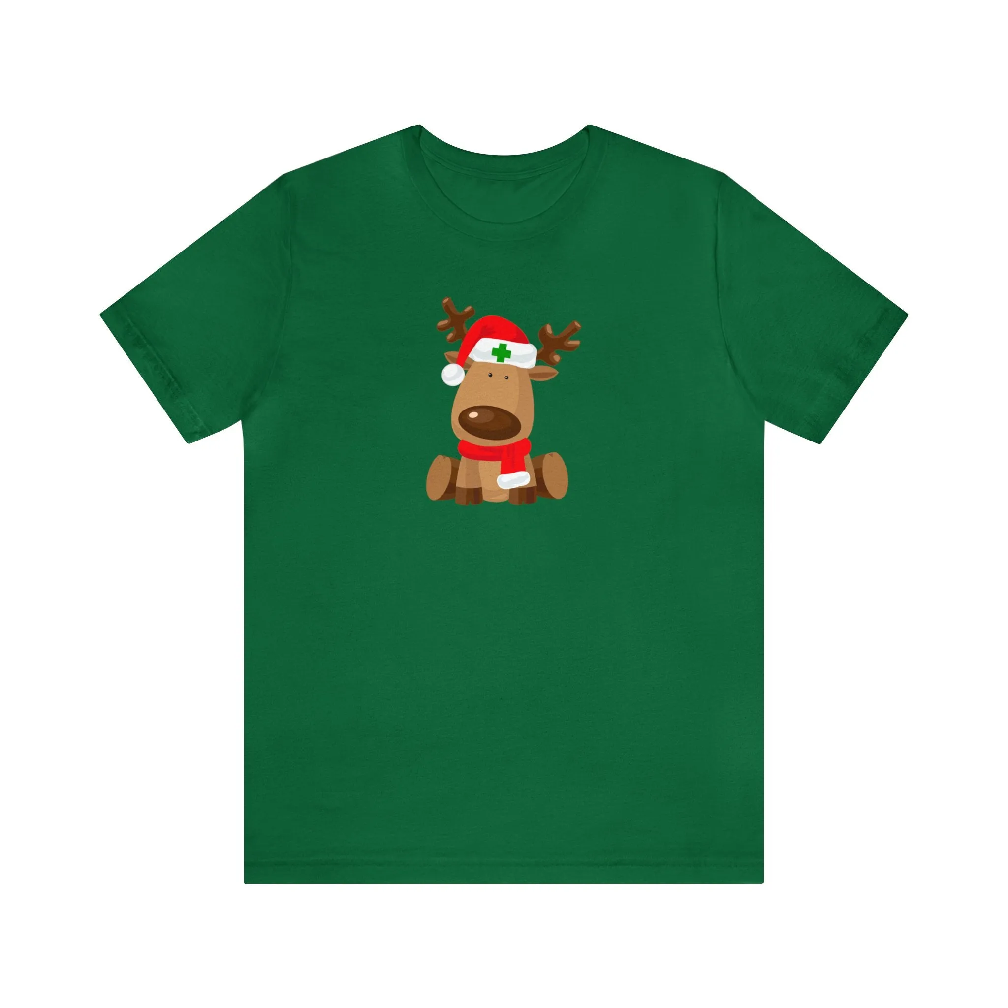 Nurse Reindeer Unisex Jersey Short Sleeve Tee