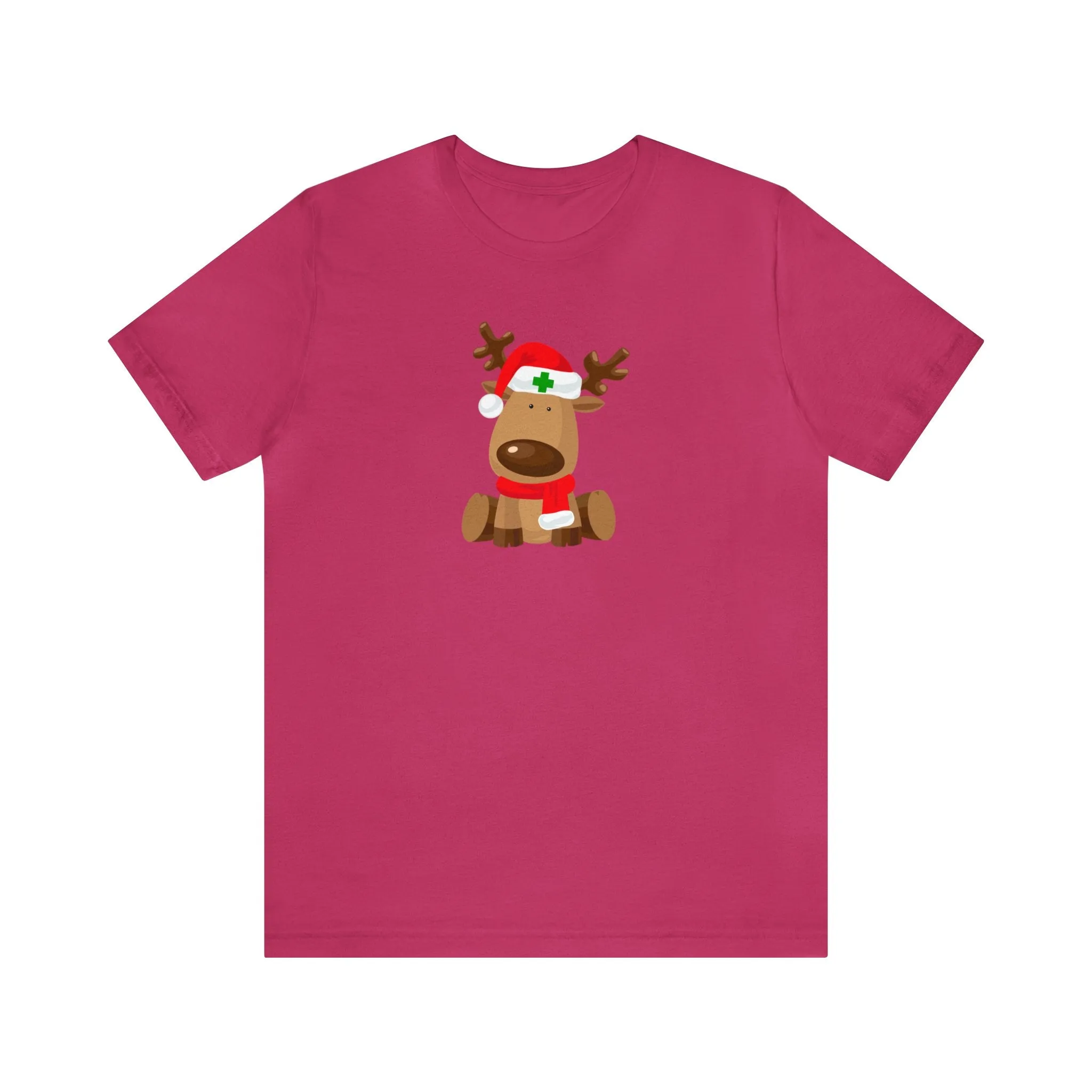 Nurse Reindeer Unisex Jersey Short Sleeve Tee