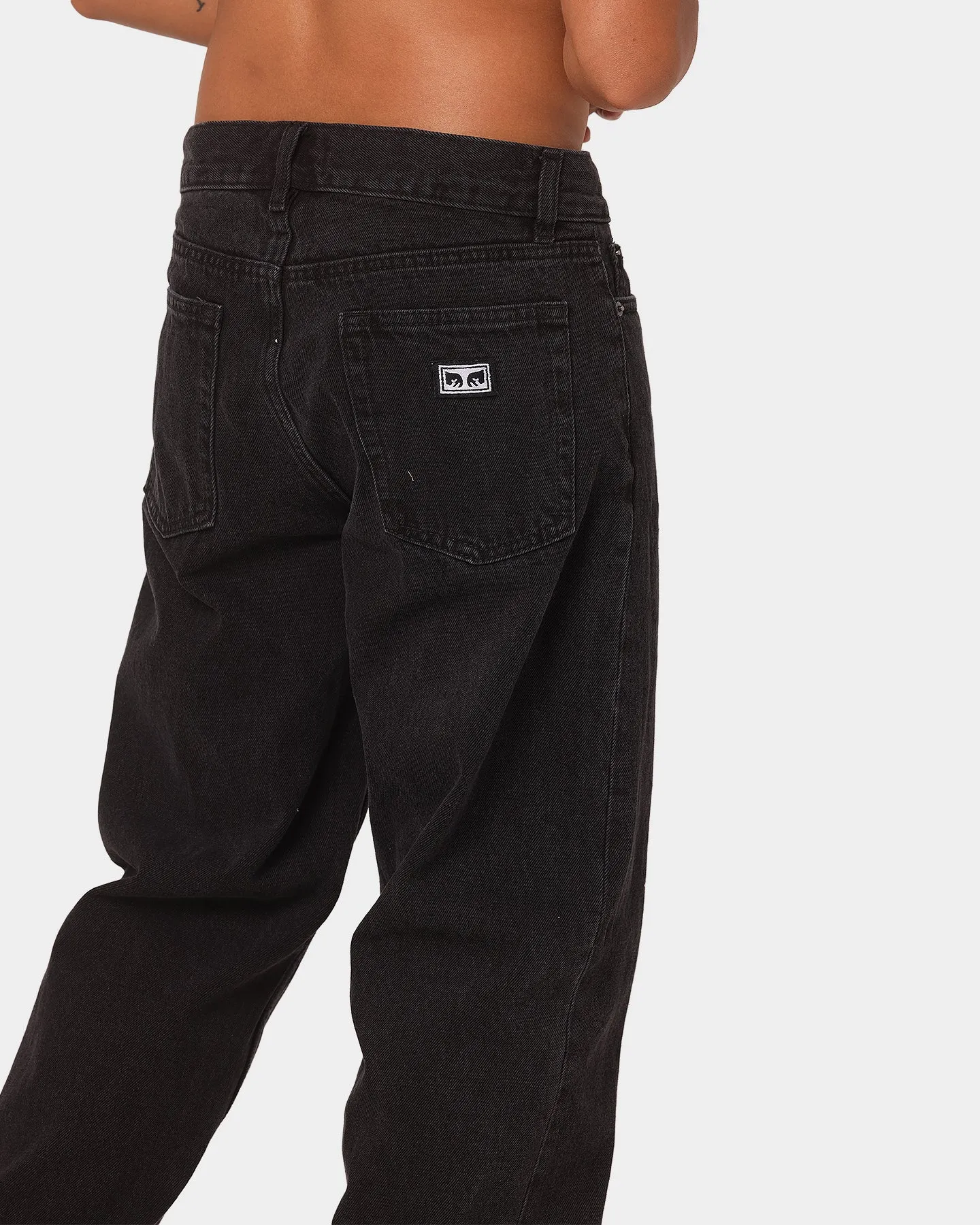 Obey Hardwork Carpenter Denim Jeans Faded Black