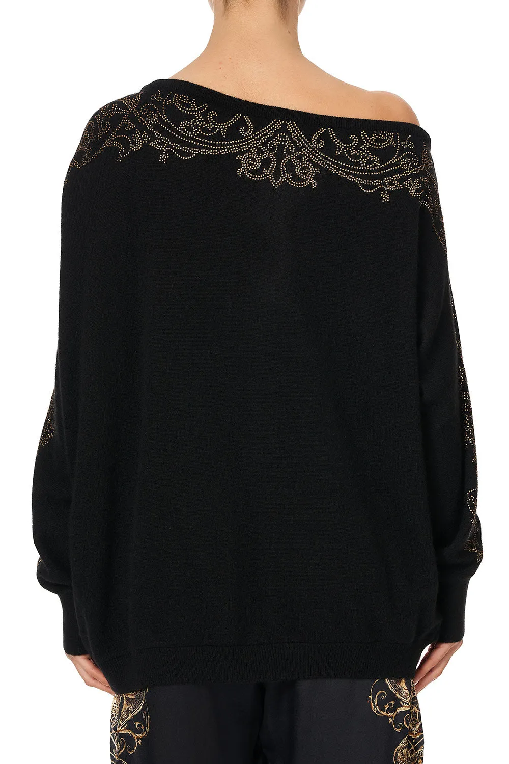 OFF THE SHOULDER DOLMAN KNIT JUMPER STUDIO 54