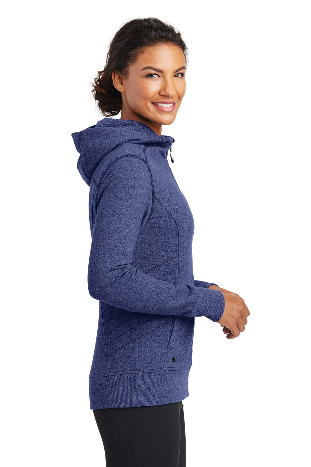 Ogio Womens Endurance Cadmium French Terry Full Zip Hooded Jacket - Blueprint - Closeout