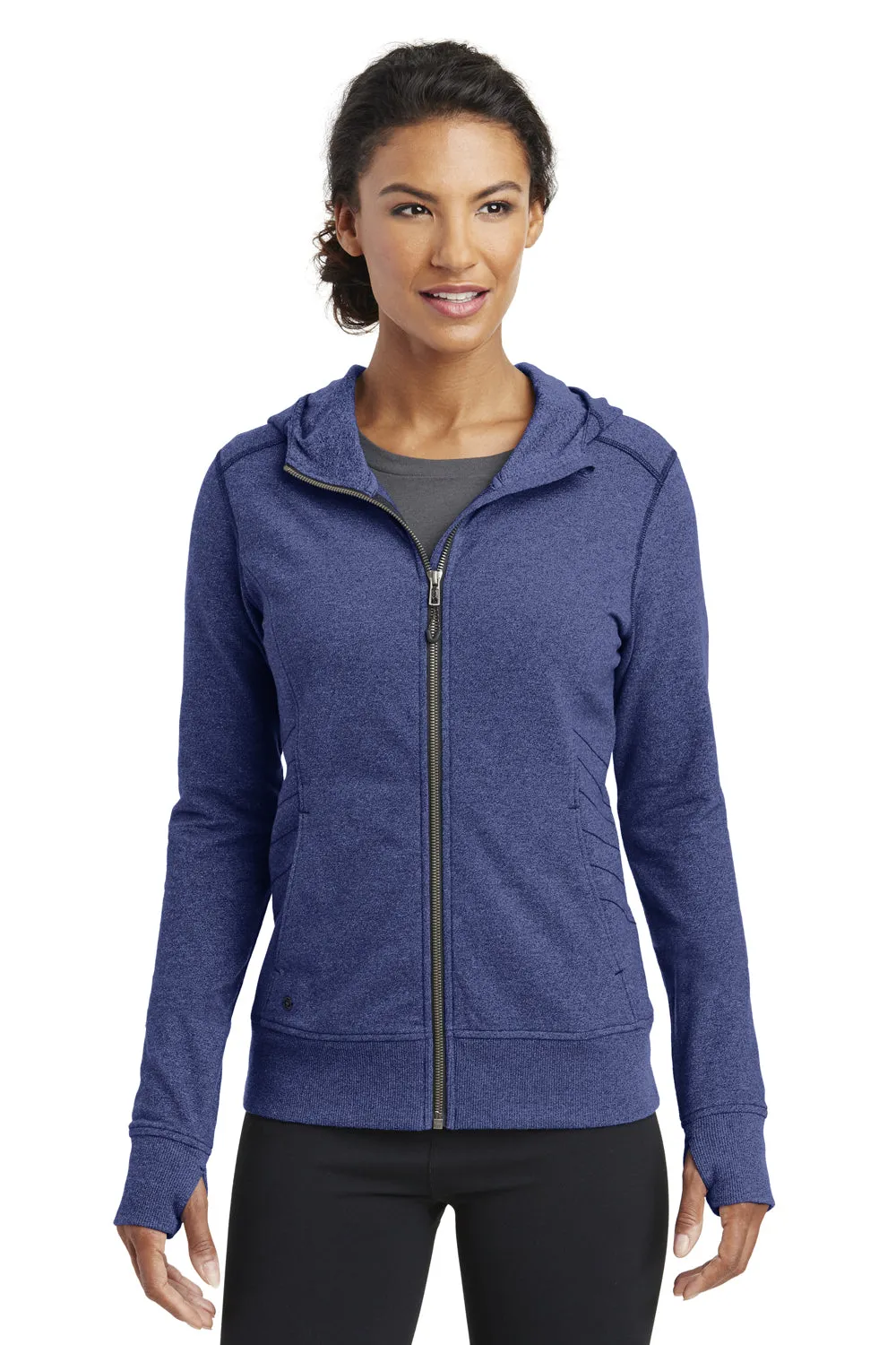 Ogio Womens Endurance Cadmium French Terry Full Zip Hooded Jacket - Blueprint - Closeout