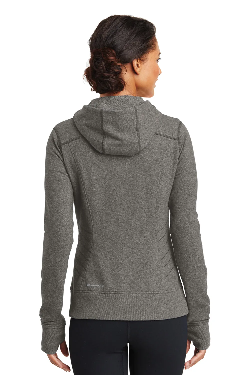 Ogio Womens Endurance Cadmium French Terry Full Zip Hooded Jacket - Gear Grey - Closeout