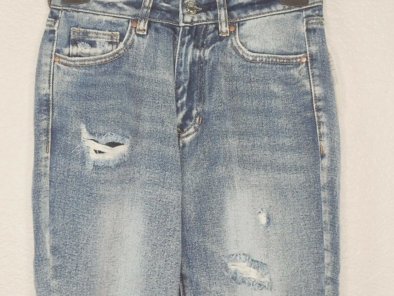 PacSun L.A. Women's Best Blue Distressed High-Rise Mom Jeans Size 22