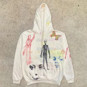 Personalized hand-painted print street style sports hoodie