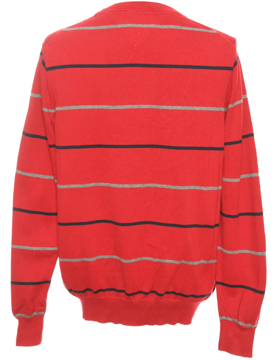 Red Tommy Hilfiger Jumper - M