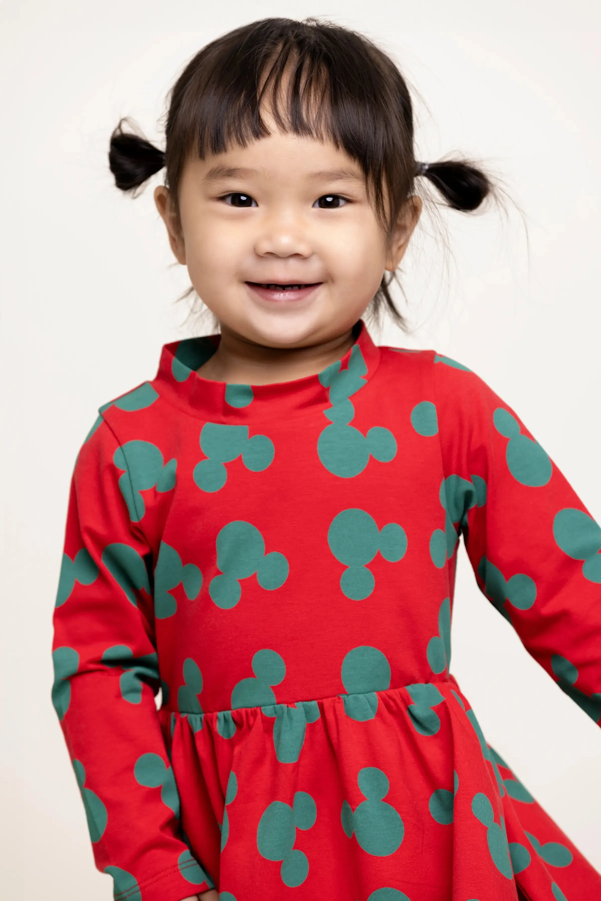 SALE - Turtleneck Let's Dance Dress_Christmas Mickey Mouse