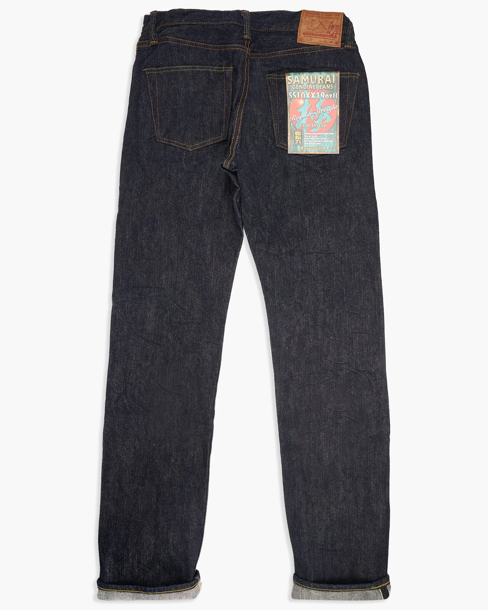 Samurai Jeans S510XX19ozII Regular Straight 19oz Kiwami Selvedge Jeans - Onewash