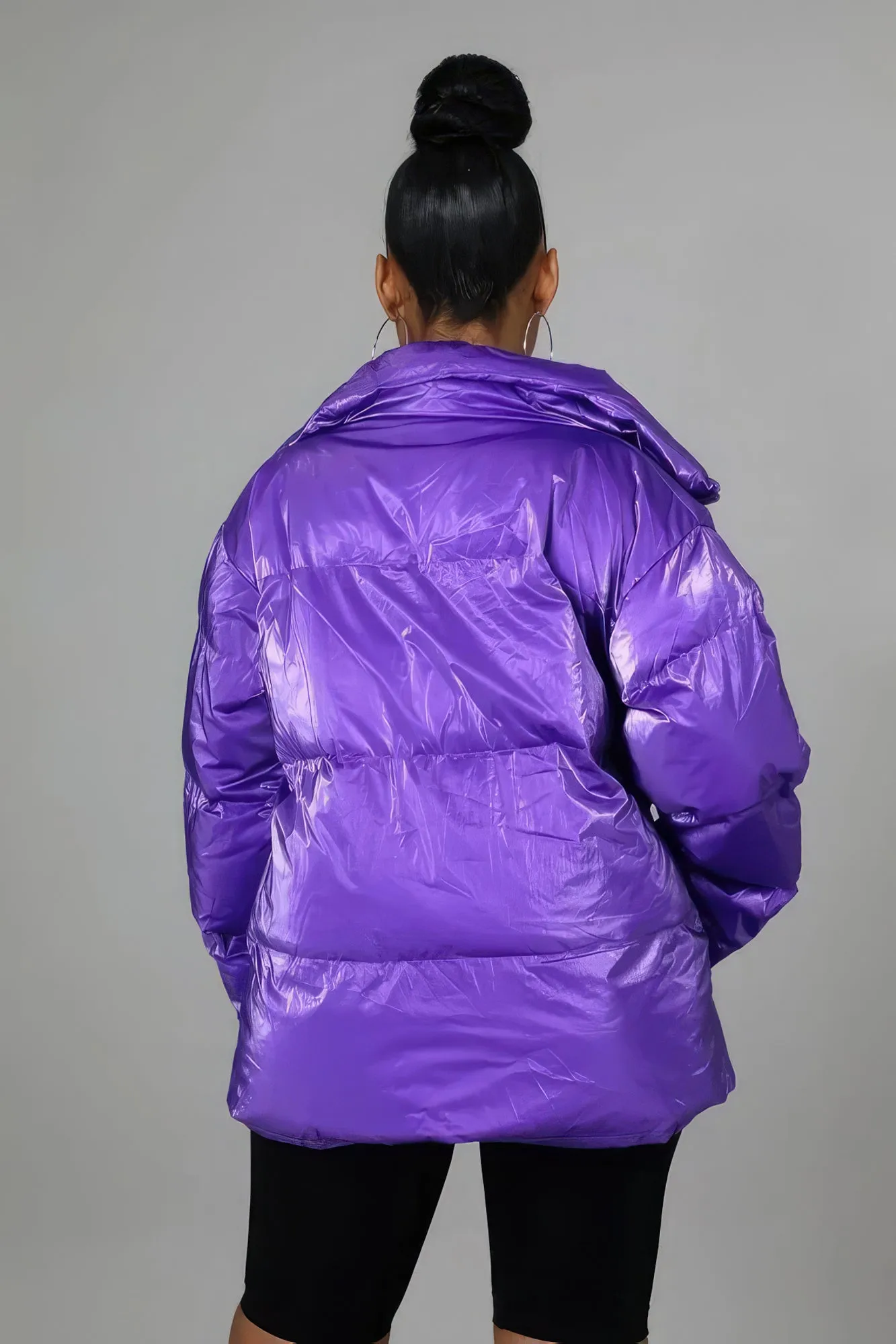 Shiny Bomber Jacket