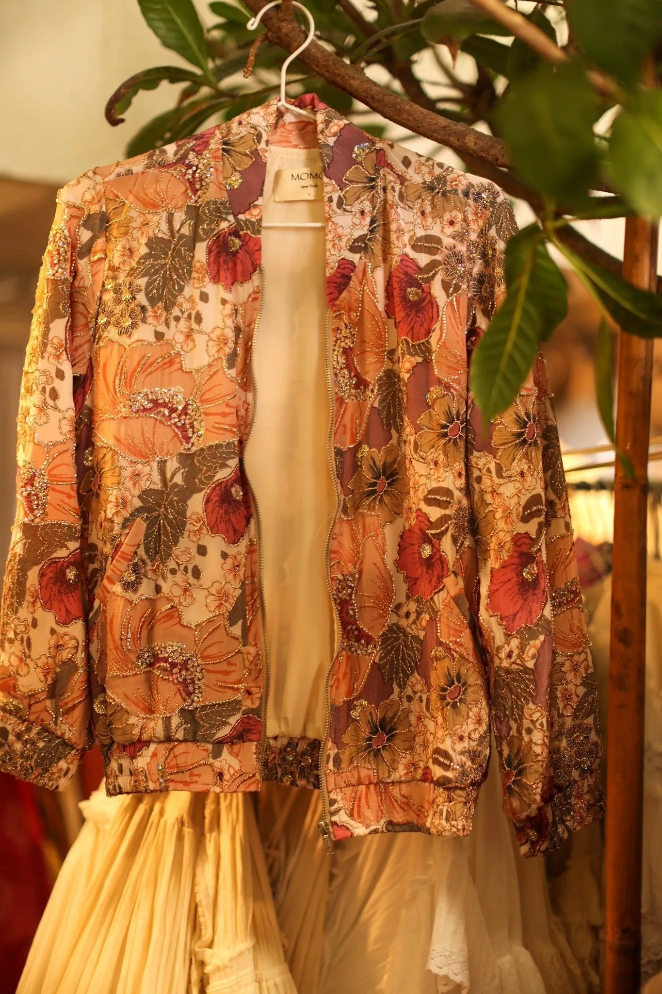 SILK BOMBER JACKET CARMEN