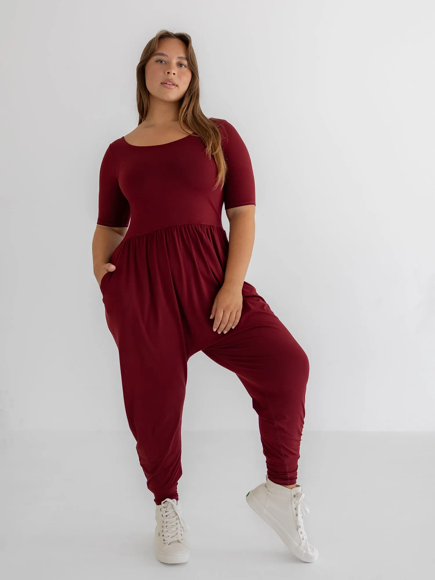 Sleeved Bōdhi Jumper, Syrah