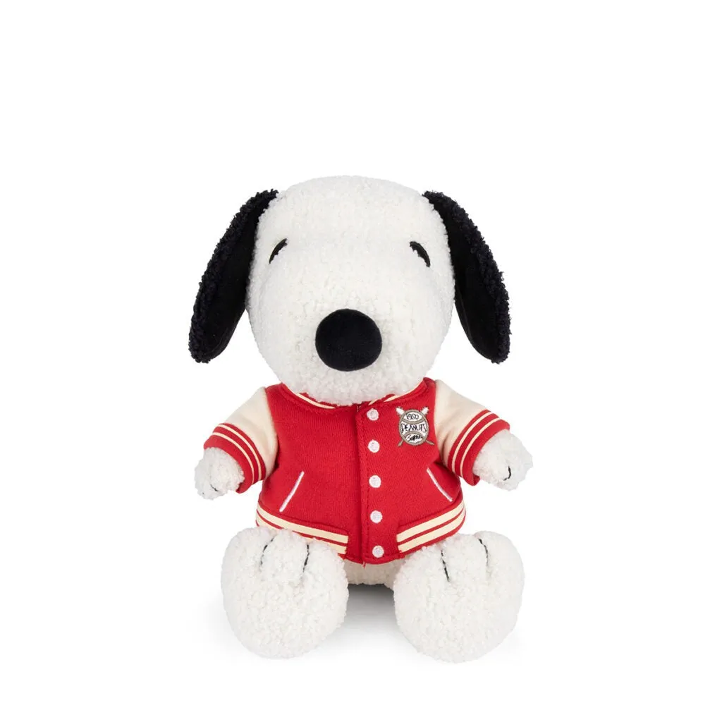 Snoopy Sitting with Varsity Jacket 25cm