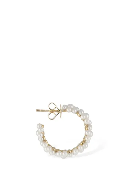 Sophie Bille Brahe   Boucle Parc 14kt &amp; pearl mono earring 