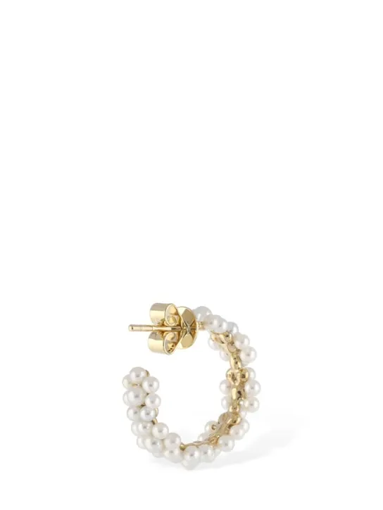 Sophie Bille Brahe   Boucle Parc 14kt &amp; pearl mono earring 