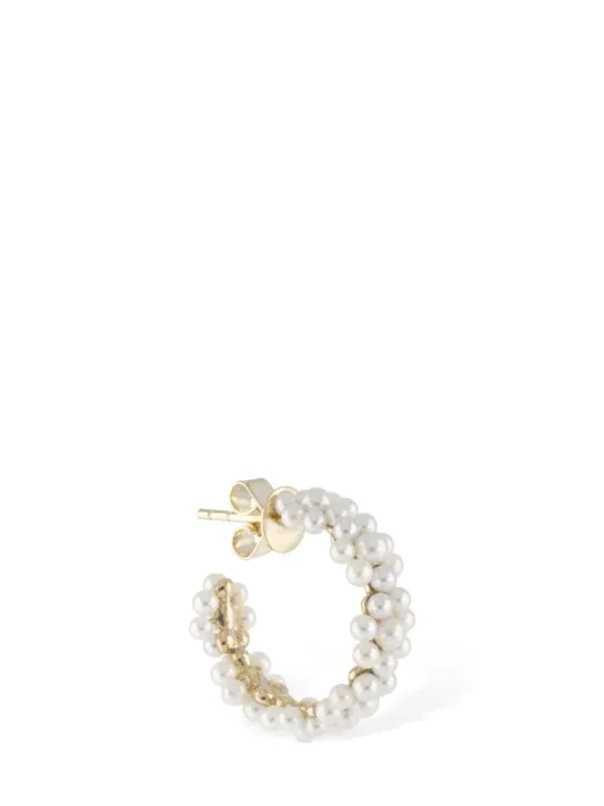 Sophie Bille Brahe   Boucle Parc 14kt &amp; pearl mono earring 