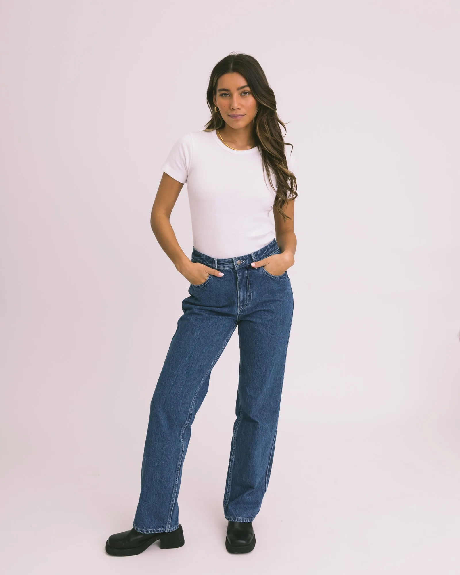 TILTIL Mette Straight Blue Jeans