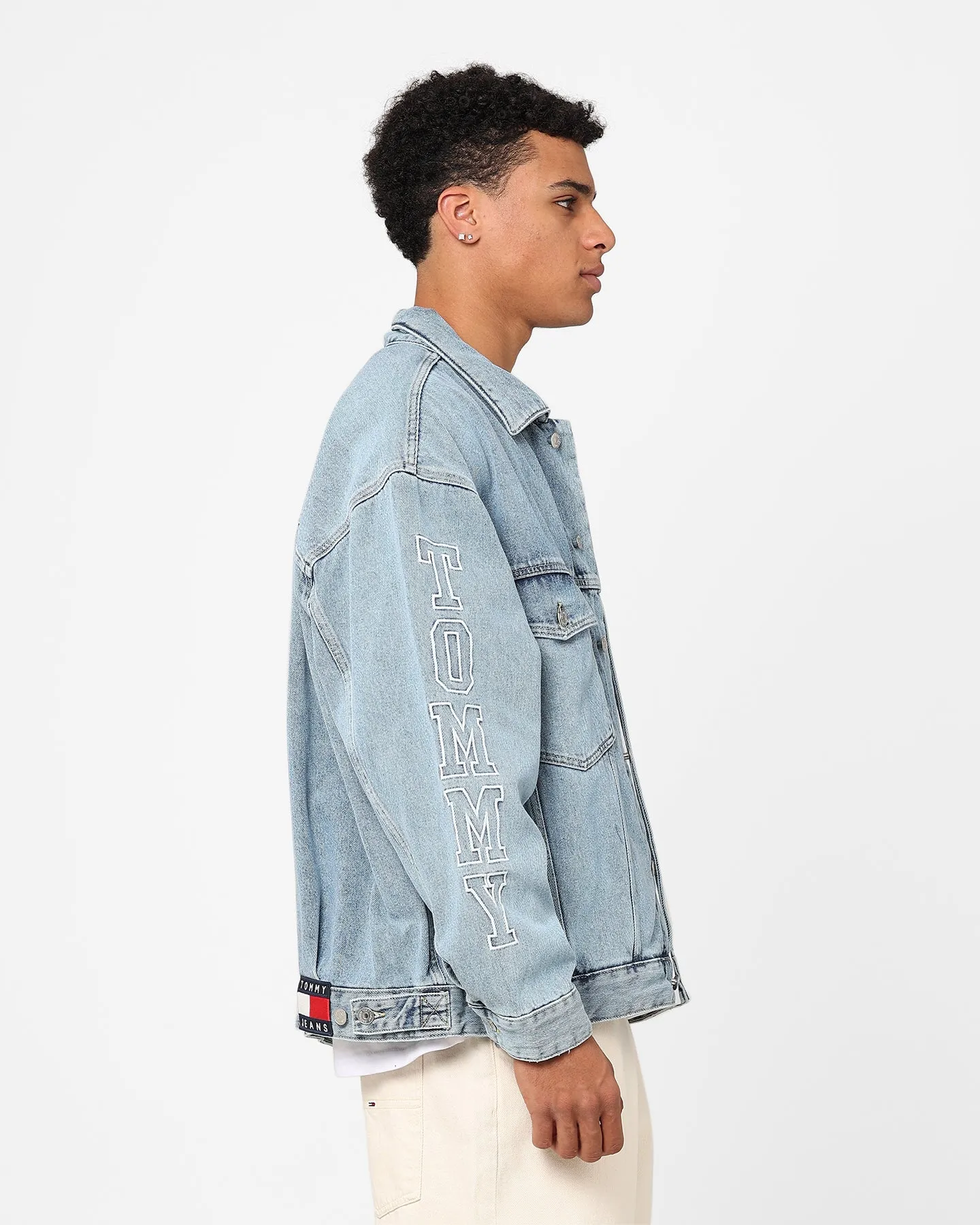 Tommy Jeans Aiden Oversized Denim Jacket Denim Light