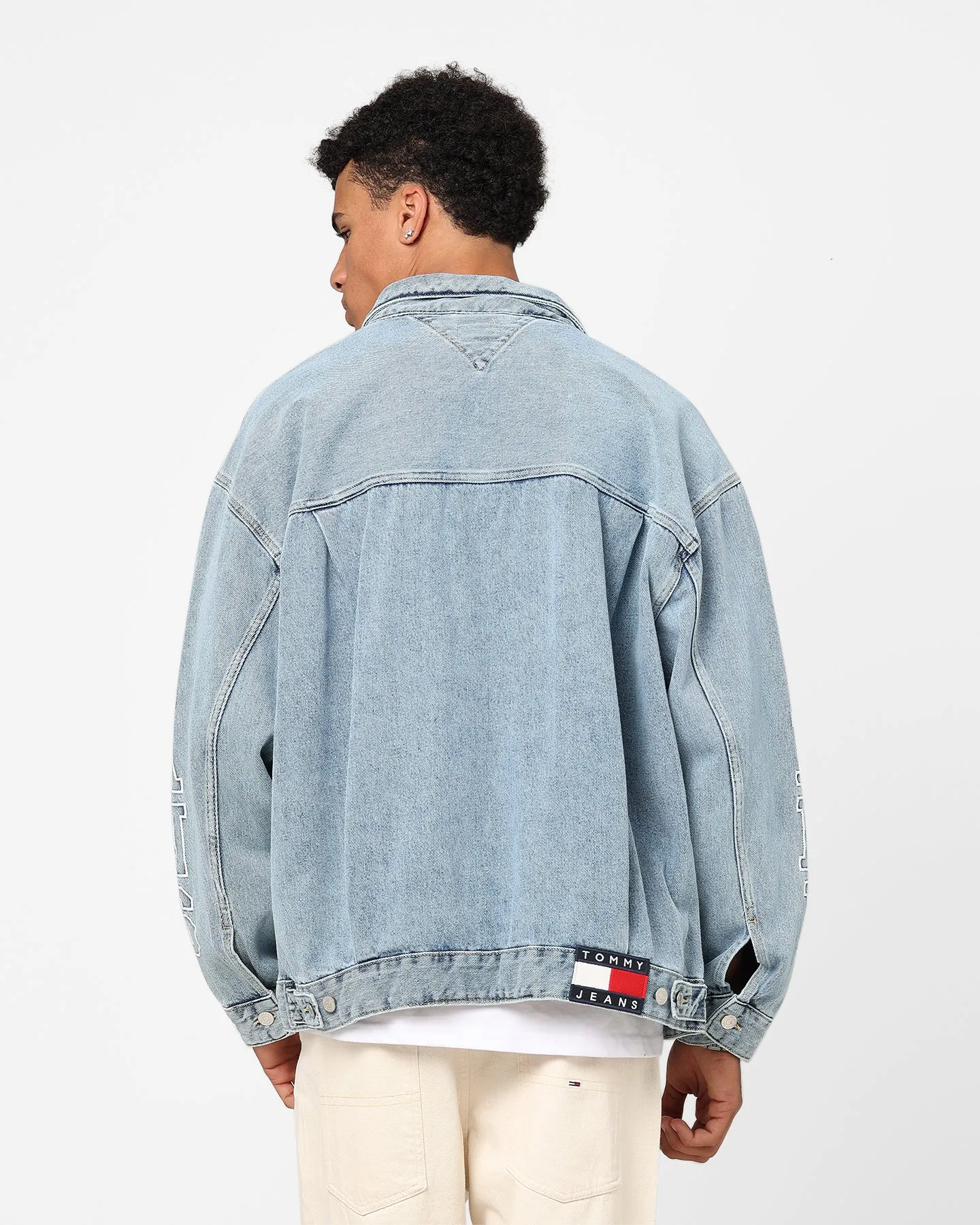 Tommy Jeans Aiden Oversized Denim Jacket Denim Light