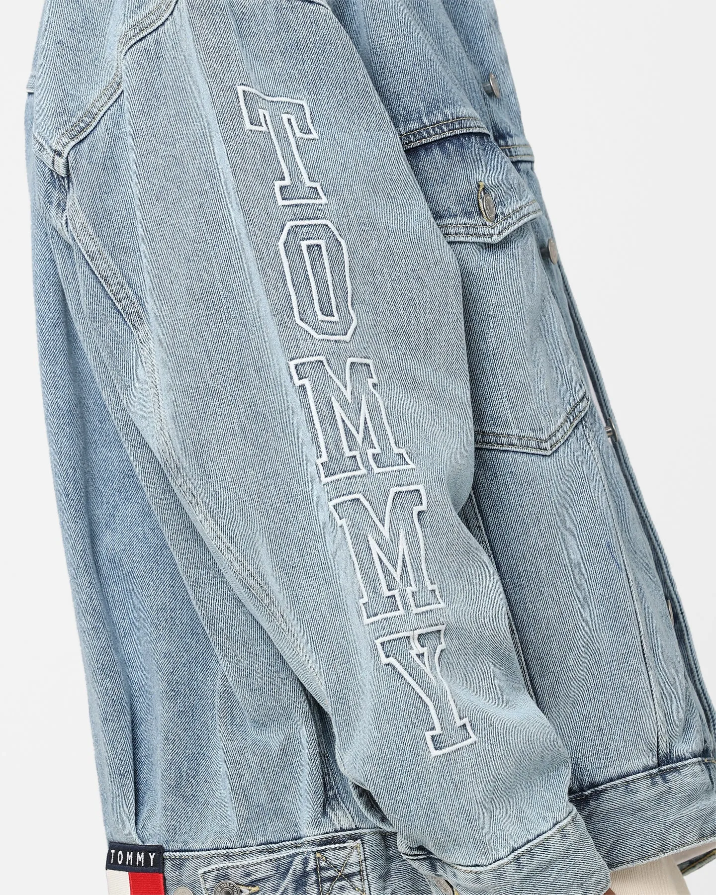 Tommy Jeans Aiden Oversized Denim Jacket Denim Light