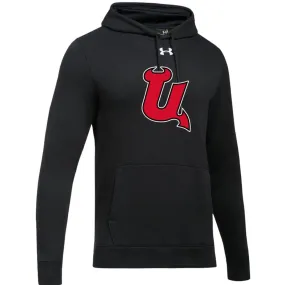 Utica Comets Under Armour U Logo Black Hoodie